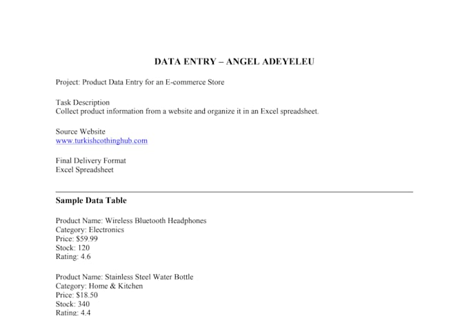 do accurate data entry and excel data entry